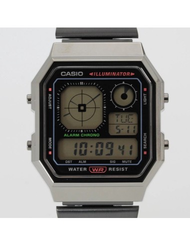 unisex Casio Retro Future A130WEGG-1A Baño de Iones   40.5 × 33.9 × 9 mm