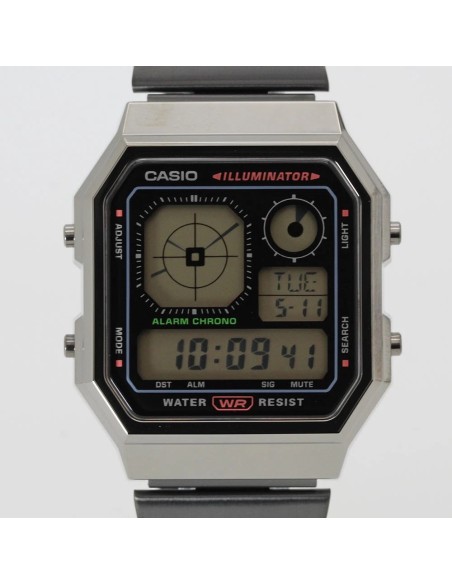 unisex Casio Retro Future A130WEGG-1A Baño de Iones   40.5 × 33.9 × 9 mm