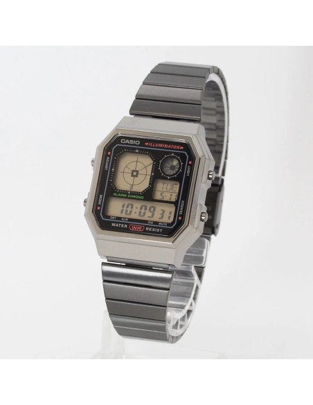 unisex Casio Retro Future A130WEGG-1A Baño de Iones   40.5 × 33.9 × 9 mm