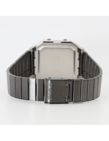 unisex Casio Retro Future A130WEGG-1A Baño de Iones   40.5 × 33.9 × 9 mm