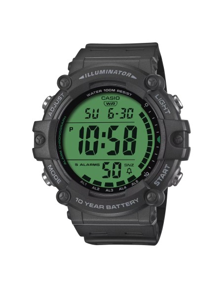 Casio Sports AE-1500WHC-1AV 54.4 × 51.3 × 15.8 mm 100m WR 5 alarmas 10 años