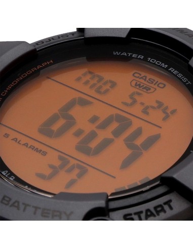 Casio Sports AE-1500WHC-8AV  54.4 × 51.3 × 15.8 mm 100m WR 5 alarmas 10 años