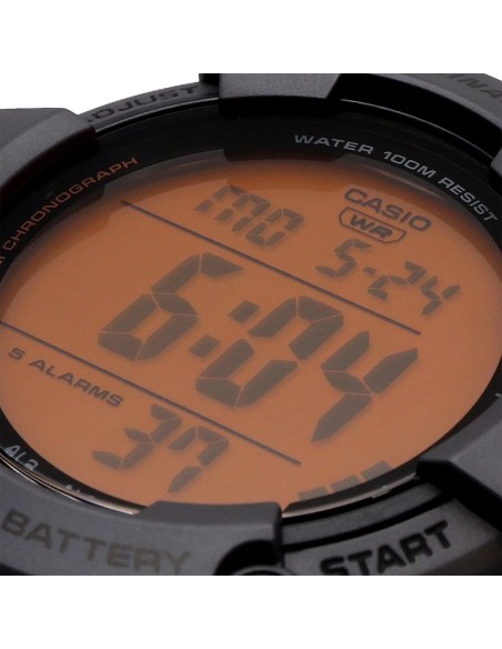 Casio Sports AE-1500WHC-8AV  54.4 × 51.3 × 15.8 mm 100m WR 5 alarmas 10 años