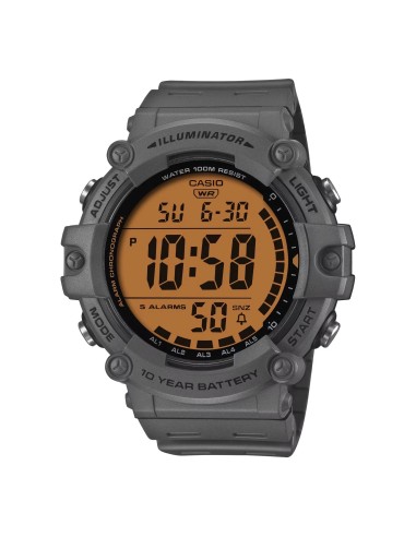 Casio Sports AE-1500WHC-8AV  54.4 × 51.3 × 15.8 mm 100m WR 5 alarmas 10 años