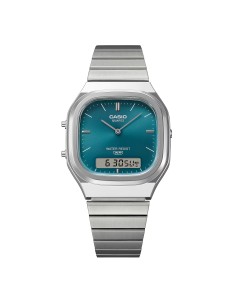 Reloj analógico digital Casio Classic AQ-240E-3A 40.9 × 35.8 × 8.1 mm Hora Dual Correa autoajustable