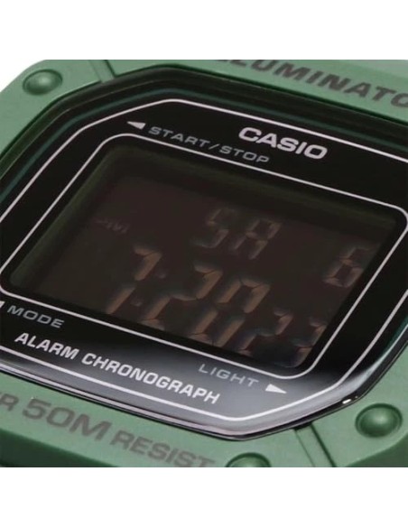 reloj deportivo hombre Casio Sports W-218H-3BV  44.4 × 43.2 × 10.8 mm 50m WR 7 años batería