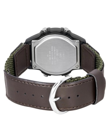 reloj digital hombre Casio Sports Field W-220HF-3AV 43 × 36.6 × 10.9 mm auto-light correa de tela