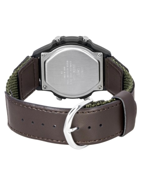 reloj digital hombre Casio Sports Field W-220HF-3AV 43 × 36.6 × 10.9 mm auto-light correa de tela