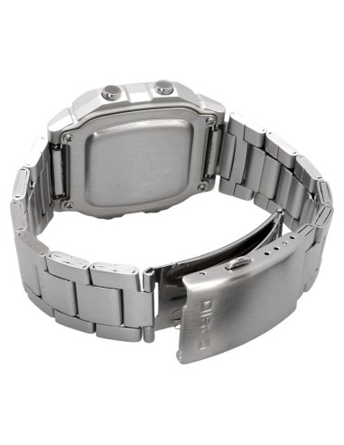 reloj digital Casio Classic W-800HD-1AV 44.2 × 36.8 × 13.4 mm. 10 años de batería 100m WR correa de acero