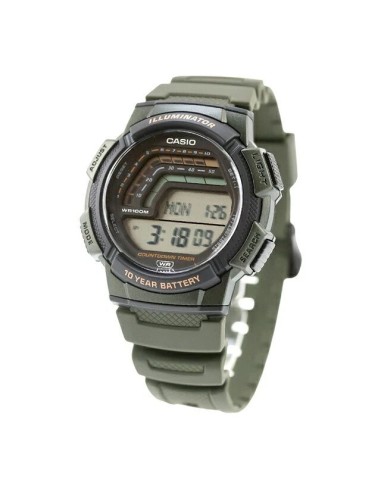 Casio Sports Gear WS-1800-3AV 48.2 × 45 × 13.8 mm Cuenta Atrás 100m WR 10 años