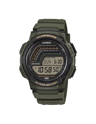 Casio Sports Gear WS-1800-3AV 48.2 × 45 × 13.8 mm Cuenta Atrás 100m WR 10 años