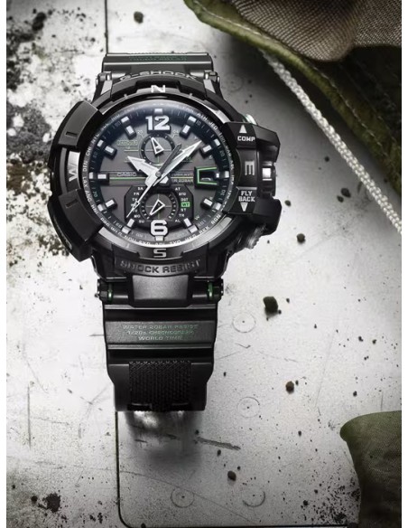 radiocontrol solar hombre Casio G-Shock G-Premium Gravity Master GW-A1100-1A3JF JDM