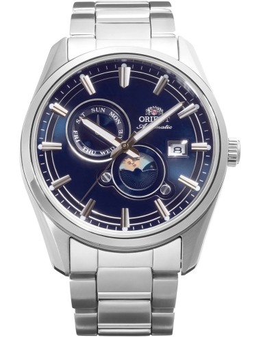 automático hombre Orient Stretto Day & Night Midnight Blue RA-AK0315L 41.5mm 50m WR  zafiro