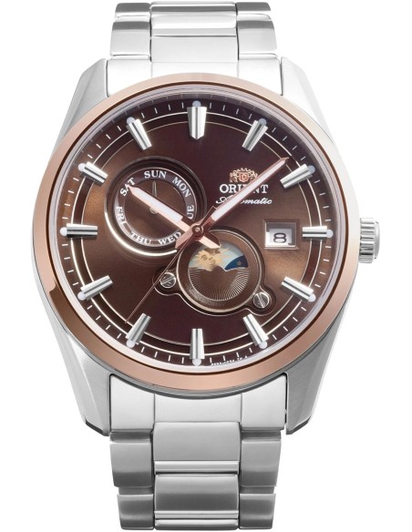 automático hombre Orient Stretto Day & Night Bronze Sunset RA-AK0313Y 41.5mm zafiro