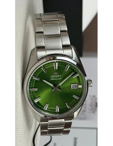 automático hombre Orient Stretto Date Bamboo Green RA-AC0R05E 38.5mm 50m WR cristal de zafiro