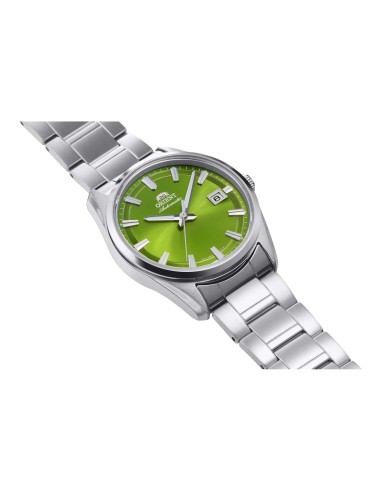 automático hombre Orient Stretto Date Bamboo Green RA-AC0R05E 38.5mm 50m WR cristal de zafiro