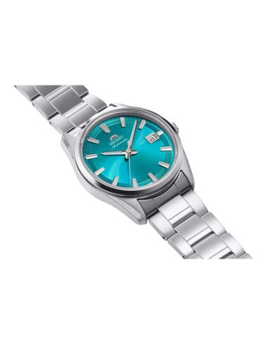 automático hombre Orient Stretto Date Aqua Blue RA-AC0R06L 38.5mm zafiro