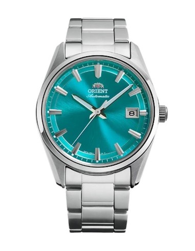 automático hombre Orient Stretto Date Aqua Blue RA-AC0R06L 38.5mm zafiro