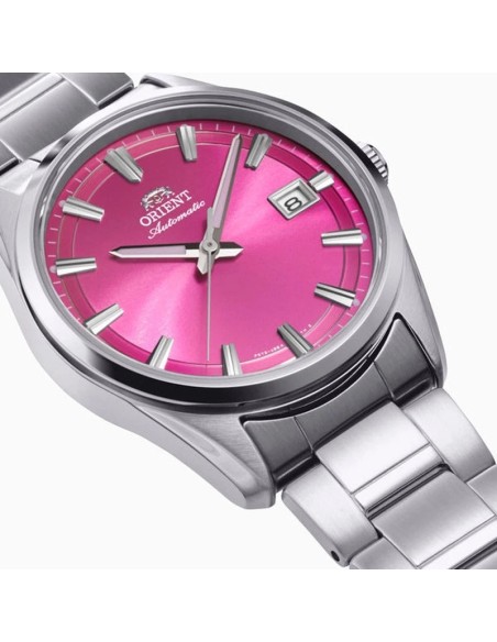 automático hombre Orient Stretto Date Pink Pulse  RA-AC0R07P Limited Edition 38.5mm zafiro