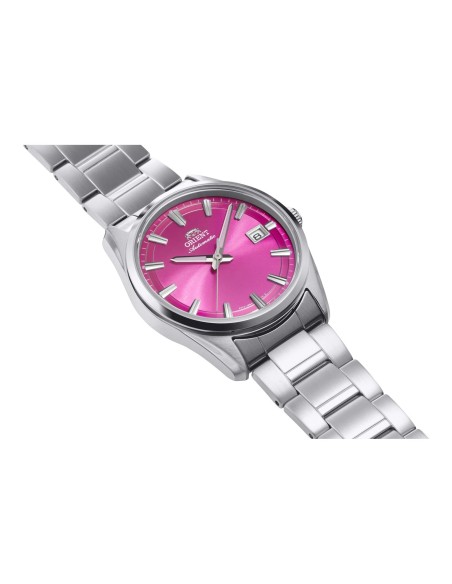 automático hombre Orient Stretto Date Pink Pulse  RA-AC0R07P Limited Edition 38.5mm zafiro