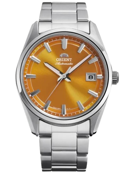 automático hombre Orient Stretto Date Amber Sun RA-AC0R08Y Limited Edition 38.5mm zafiro