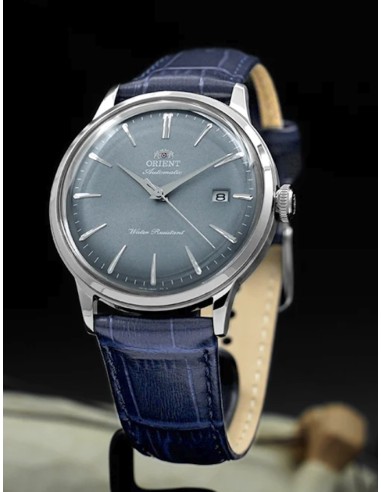 automático hombre Orient Bambino Blue Sky Fade Classic RA-AC0030L 40.5m cal. F6724 correa de cuero