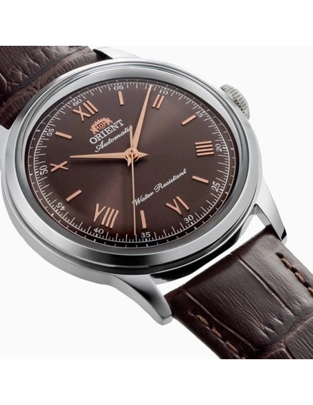 automático hombre Orient Bambino Chestnut RA-BB0004Y  38.4mm cal. F6724 correa de cuero