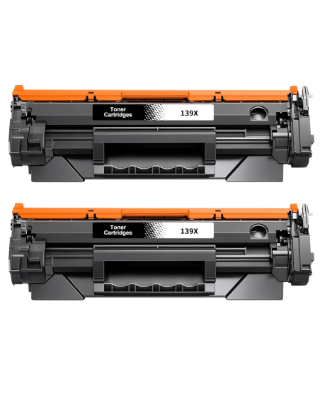 2 Toner  Compatible HP W1390X / 139X - CON CHIP - Negro Cartucho de Toner (NO usar en impresoras terminan en E o HP+)
