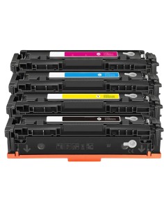4 Toner Compatibles HP W2410A, W2411A, W2412A, W2413A 216A (CON CHIP) Color LasertJet Pro M155, M182, M183