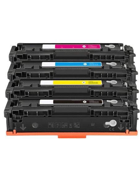 4 Toner Compatibles HP W2410A, W2411A, W2412A, W2413A 216A (CON CHIP) Color LasertJet Pro M155, M182, M183