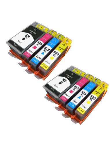 copy of HP 920XL pack cartuchos compatibles alta capacidad HP 920XL BK/C/M/Y