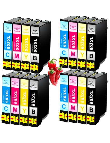 10 cartuchos de tinta compatible con Epson 503XL para Epson XP-5200 XP-5205 WorkForce WF-2960 WF-2960DWF WF-2965DWF