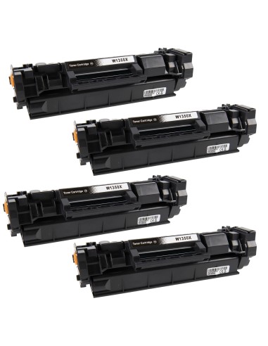 4 toner Compatibles HP W1350X Cartucho de Toner (con CHIP) 135X para HP LaserJet M207 M208 M209 M210 M211 M212