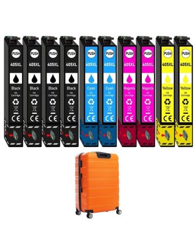 10 Cartuchos compatibles Epson 405XL  WF-3820DWF WF-3825DWF WF-4820DWF WF-4825DWF WF-4830DTWF WF-7830DTWF WF-7835DTWF WF-7840DTW