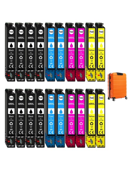 10 Cartuchos compatibles Epson 405XL  WF-3820DWF WF-3825DWF WF-4820DWF WF-4825DWF WF-4830DTWF WF-7830DTWF WF-7835DTWF WF-7840DTW