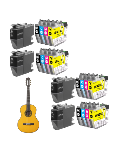 10 cartuchos Compatibles para Brother LC421XL LC421 XL Brother DCP-J1050DW / DCP-J1140DW / MFC-J1010DW