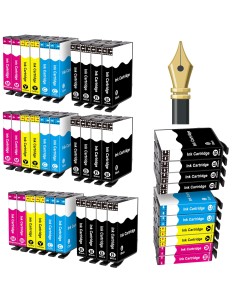 T1631/2/3/3 EPSON Pack 40 Cartuchos compatibles Epson T1631 - T1632 - T1633 - T1634 16XL