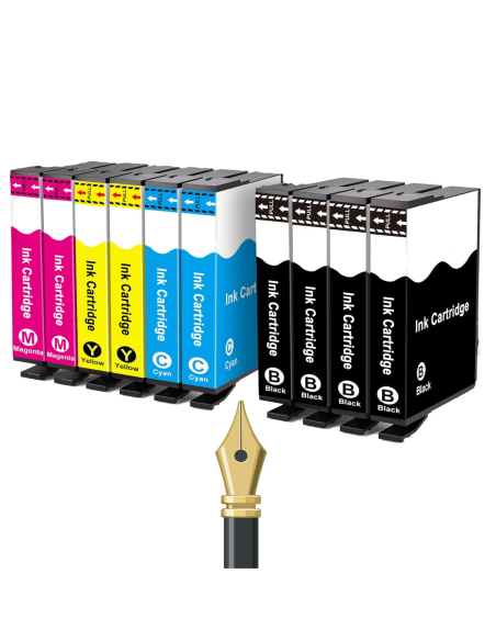 T1631/2/3/4 EPSON Pack 10 Cartuchos compatibles Epson T1631 - T1632 - T1633 - T1634 16XL