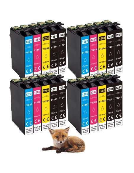 t1281 t1282 t1283 t1284 pack 20 tintas compatibles