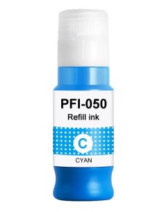 tinta Compatible Canon PFI050 Cyan Botella de Tinta