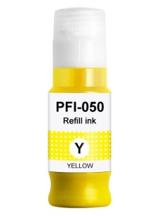 tinta Compatible Canon PFI050 Amarillo Botella de Tinta