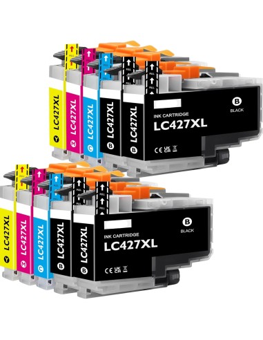 10 Tintas Compatibles Brother LC427XL ALTA CAPACIDAD Cartuchos de Tinta - LC427XL
