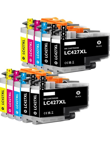 10 Tintas Compatibles Brother LC427XL ALTA CAPACIDAD Cartuchos de Tinta - LC427XL