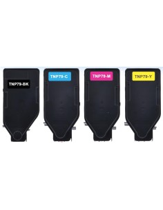 4 Toner Compatibles Konica Minolta Bizhub C3350i / C4050i TNP79 TNP-79 negro cián magenta amarillo