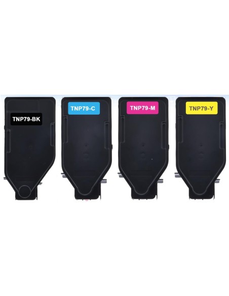 4 Toner Compatibles Konica Minolta Bizhub C3350i / C4050i TNP79 TNP-79 negro cián magenta amarillo