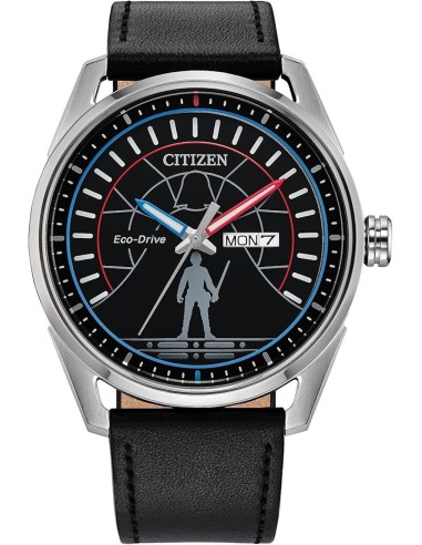 solar hombre Citizen Star Wars Duel AW0160-09W 42m Luke Skywalker and Darth Vader Duel 100m