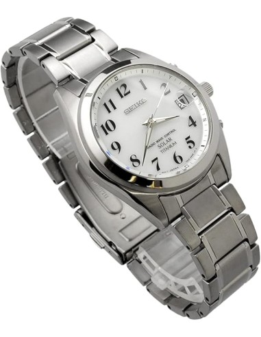 solar Titanio radiocontrol Seiko Selection Spirit SBTM223 JDM 37.8MM 100M WR correa y caja de titanio