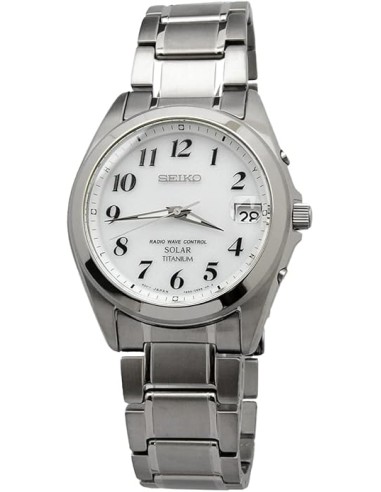 solar Titanio radiocontrol Seiko Selection Spirit SBTM223 JDM 37.8MM 100M WR correa y caja de titanio