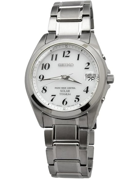 solar Titanio radiocontrol Seiko Selection Spirit SBTM223 JDM 37.8MM 100M WR correa y caja de titanio
