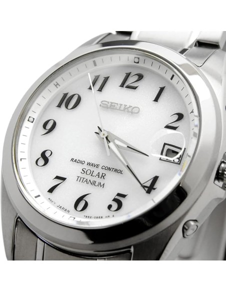 solar Titanio radiocontrol Seiko Selection Spirit SBTM223 JDM 37.8MM 100M WR correa y caja de titanio